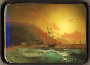 Seashore near the town of Yalta